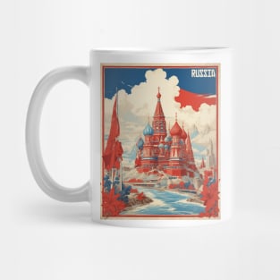 Far East Russia Vintage Tourism Poster Mug